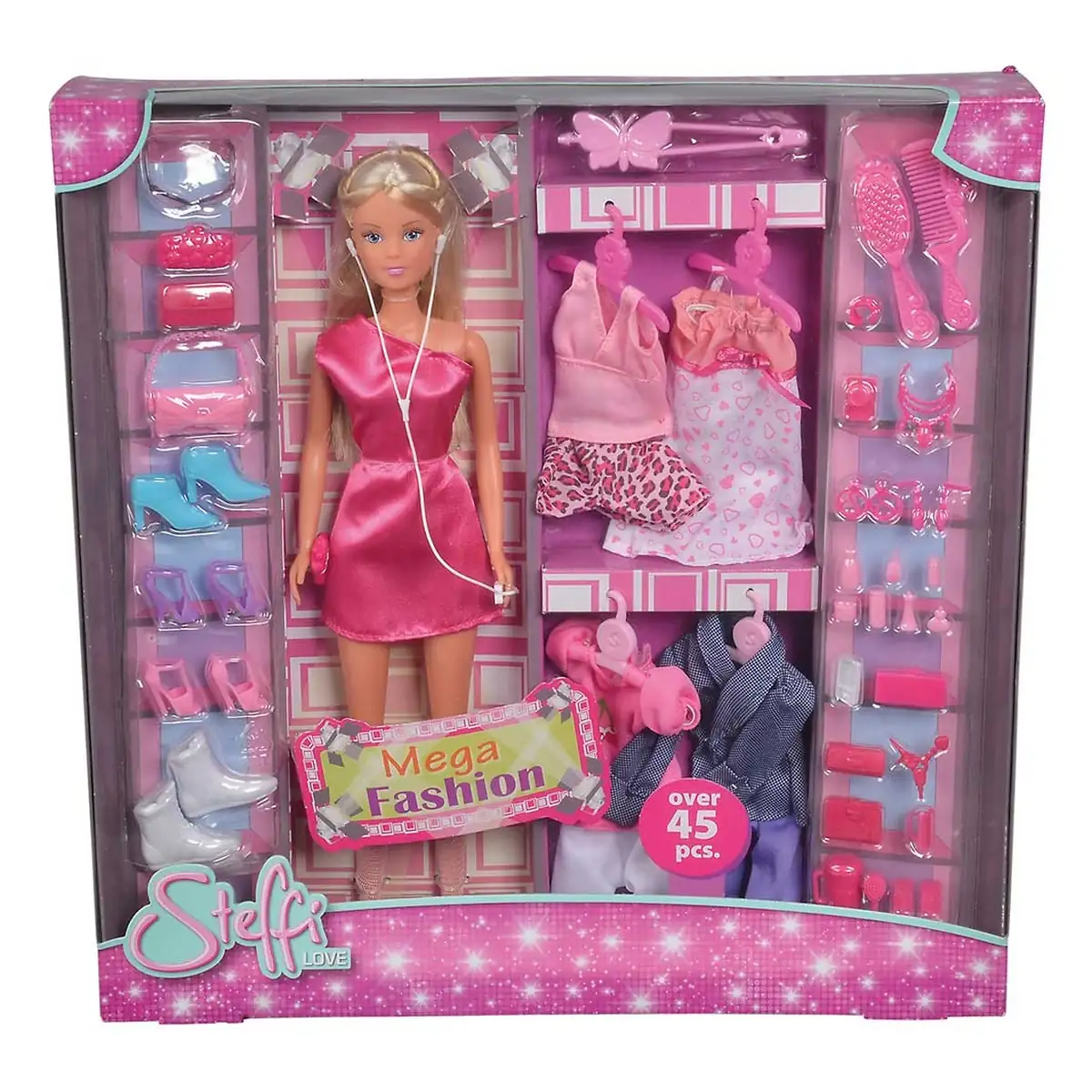 Papusa Simba Steffi Love 29 cm Mega Fashion cu 45 accesorii 3 ani [3]