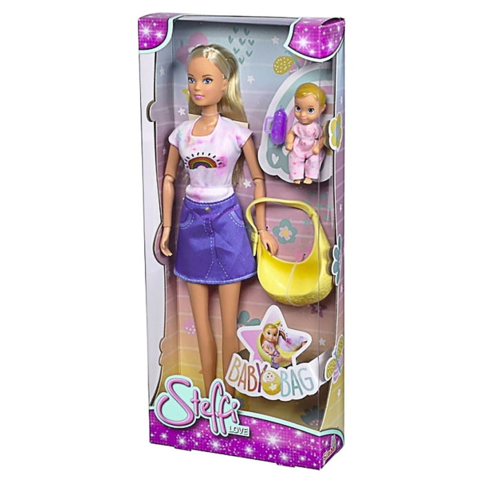 Papusa Simba Steffi Love Baby Bag 29 cm cu accesorii 3 ani + [5]