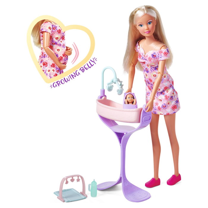 Papusa Simba Steffi Love Hello Baby 29 cm cu accesorii 3 ani + [2]