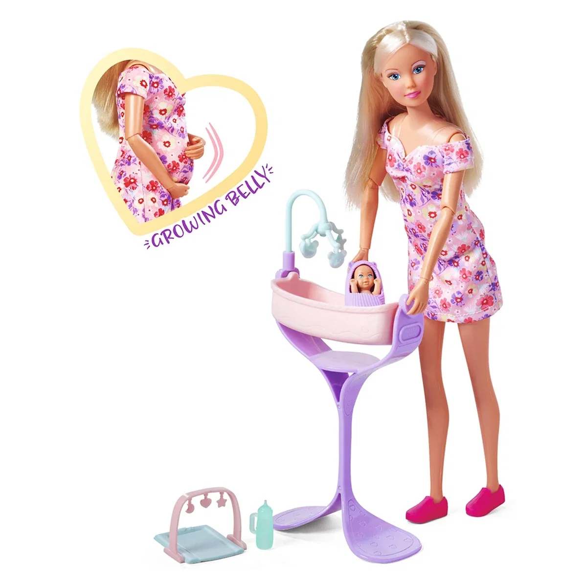 Papusa Simba Steffi Love Hello Baby 29 cm cu accesorii 3 ani + [2]