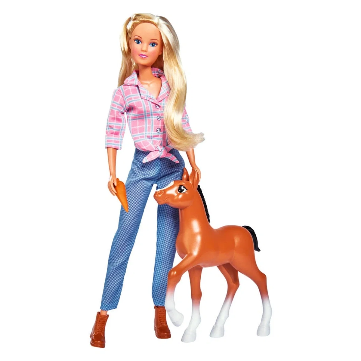 Papusa Simba Steffi Love Little Horse 29 cm cu figurina si accesorii 3 ani [1]