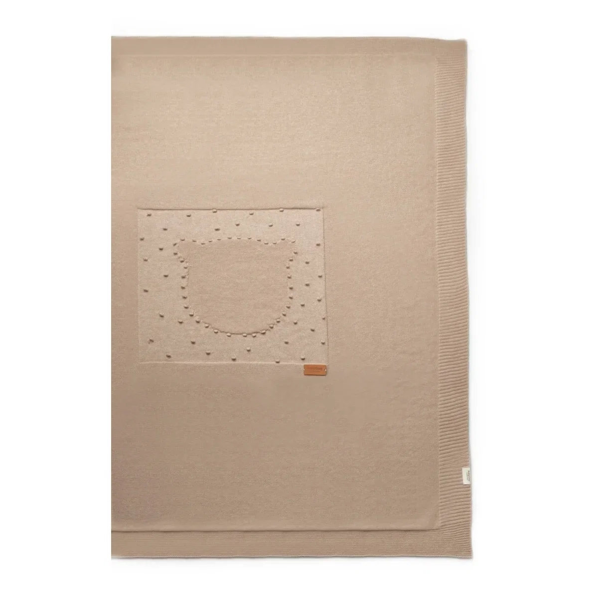 Paturica cu ursulet pentru nou nascut, 100% bumbac organic, TeddyBear, BabyCosy, Maro [3]