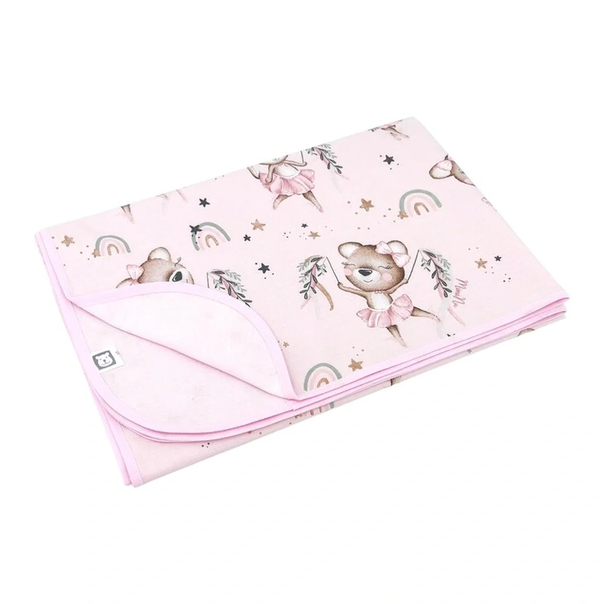 Paturica moale, MimiNu, Cu doua fete, 75x100 cm, Little Ballerina Pink [1]