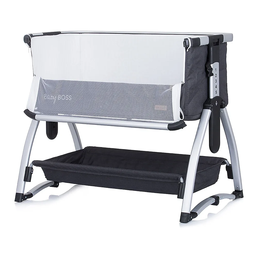 Patut Co-Sleeper Chipolino Baby Boss anthracite 6 luni [4]