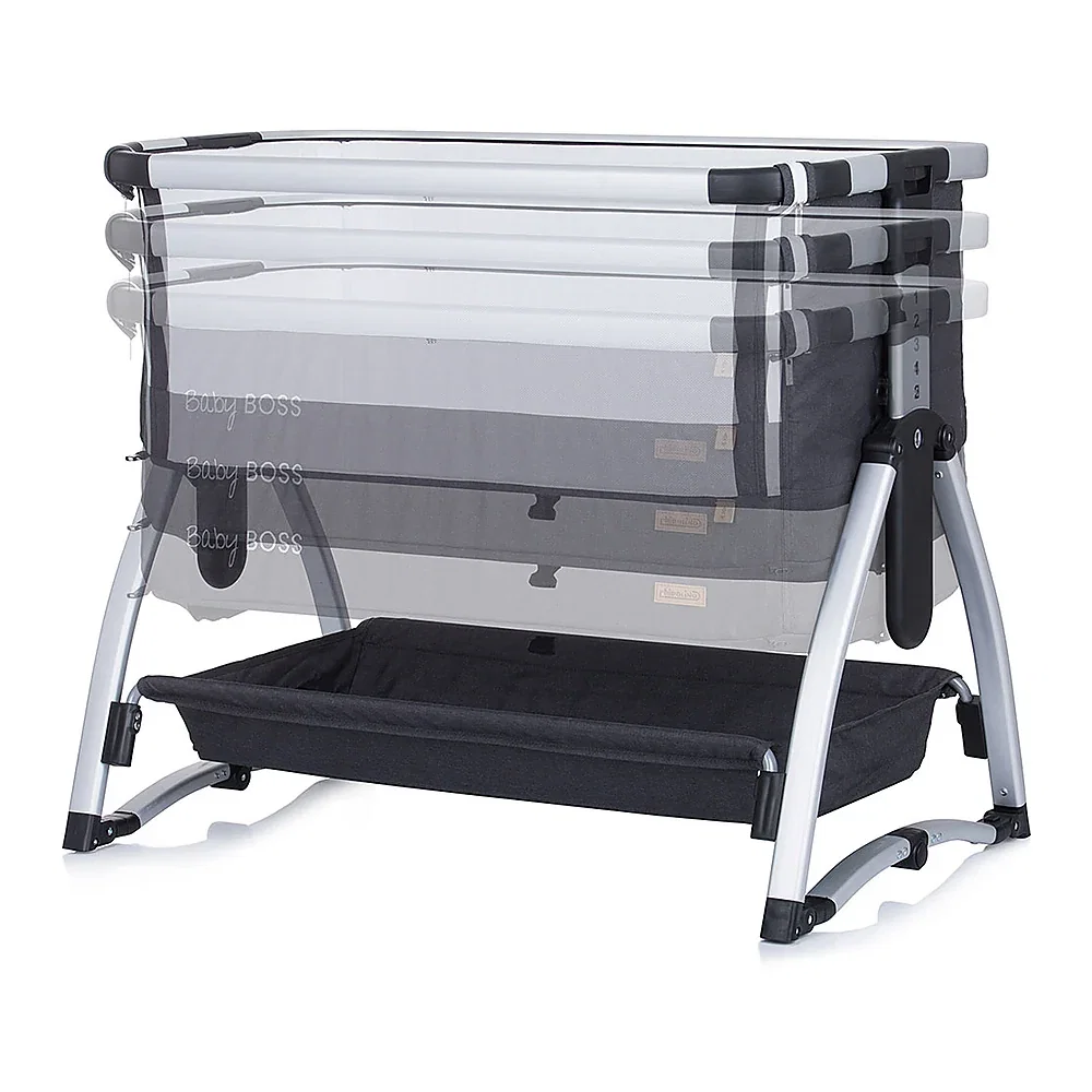 Patut Co-Sleeper Chipolino Baby Boss anthracite 6 luni [6]