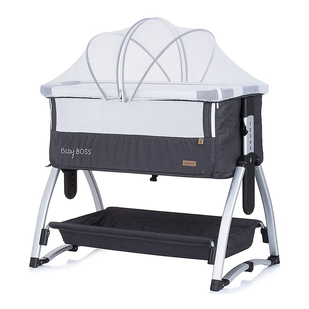 Patut Co-Sleeper Chipolino Baby Boss anthracite 6 luni [2]