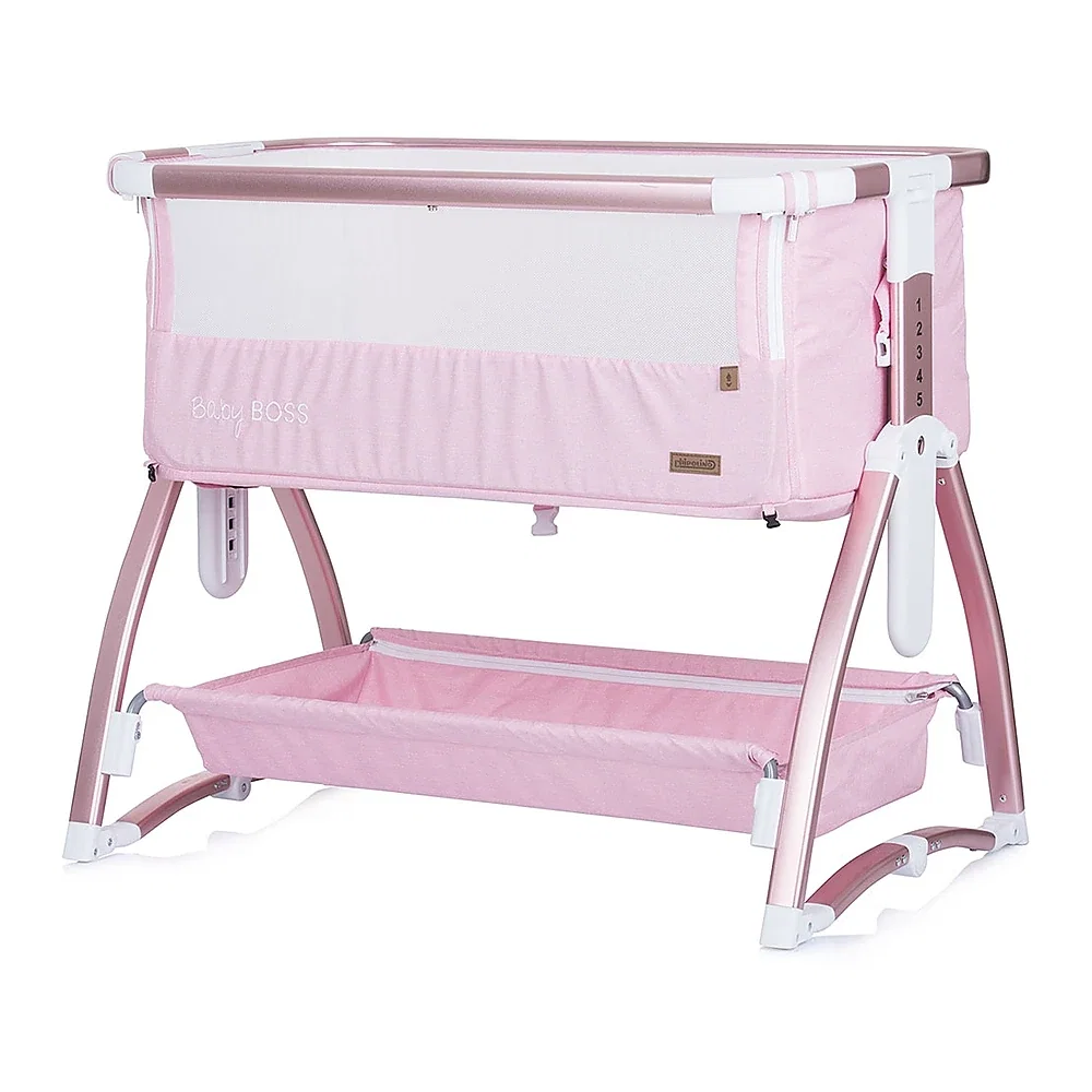 Patut Co-Sleeper Chipolino Baby Boss blush 6 luni [3]