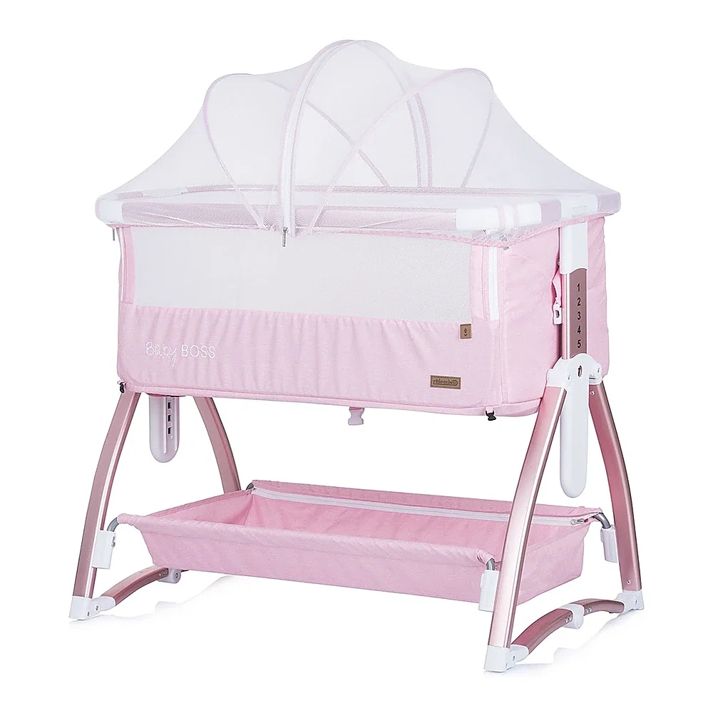 Patut Co-Sleeper Chipolino Baby Boss blush 6 luni [2]