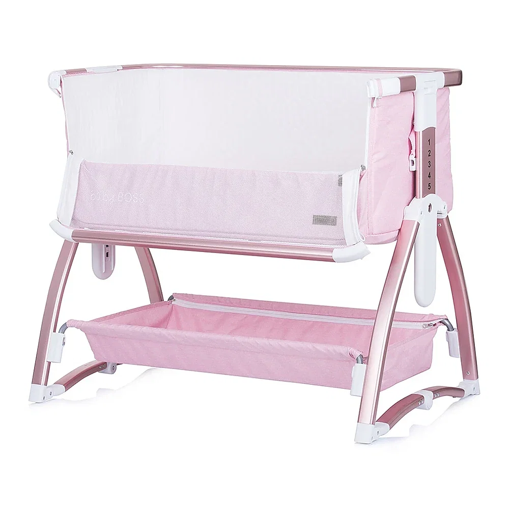 Patut Co-Sleeper Chipolino Baby Boss blush 6 luni [4]