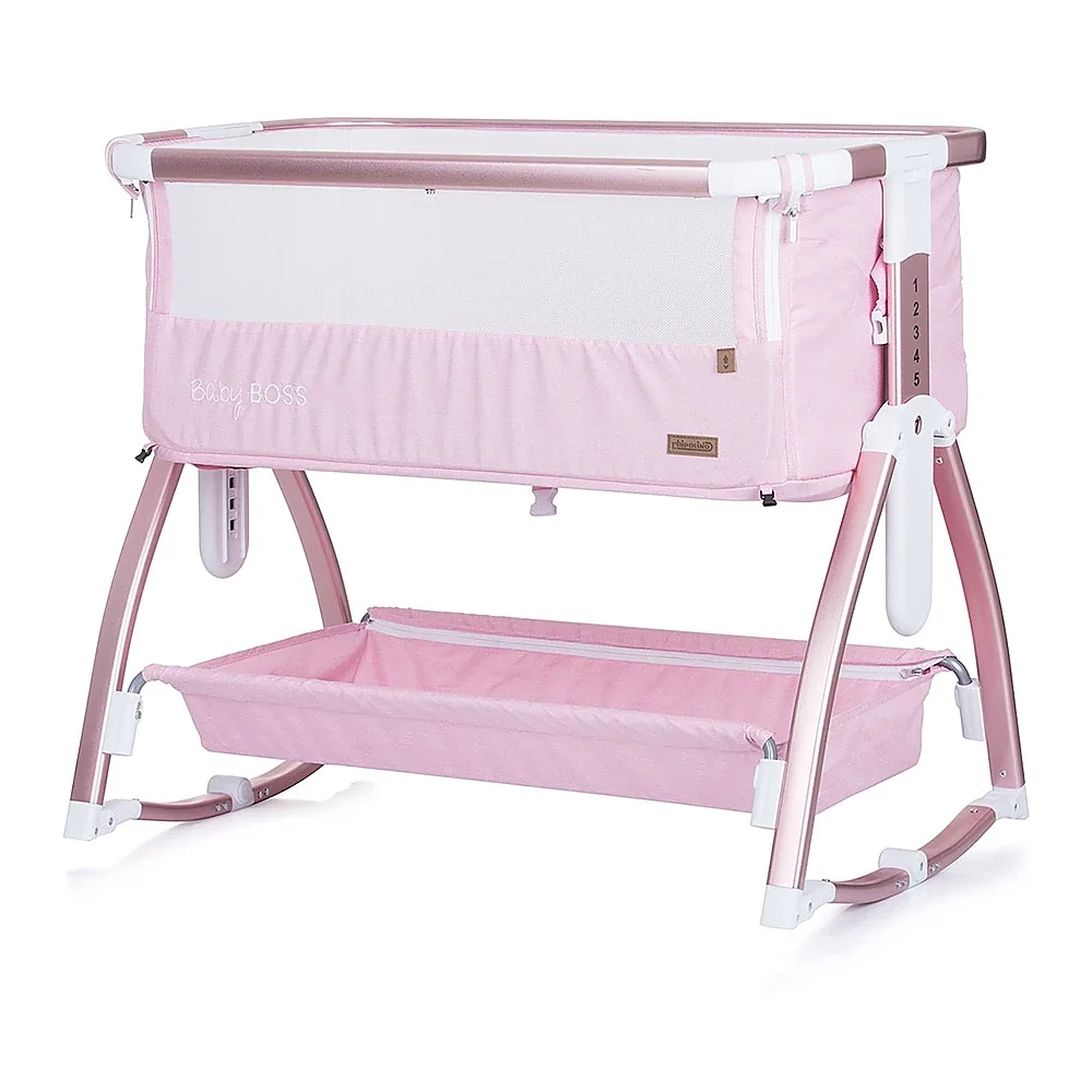 Patut Co-Sleeper Chipolino Baby Boss blush 6 luni [7]