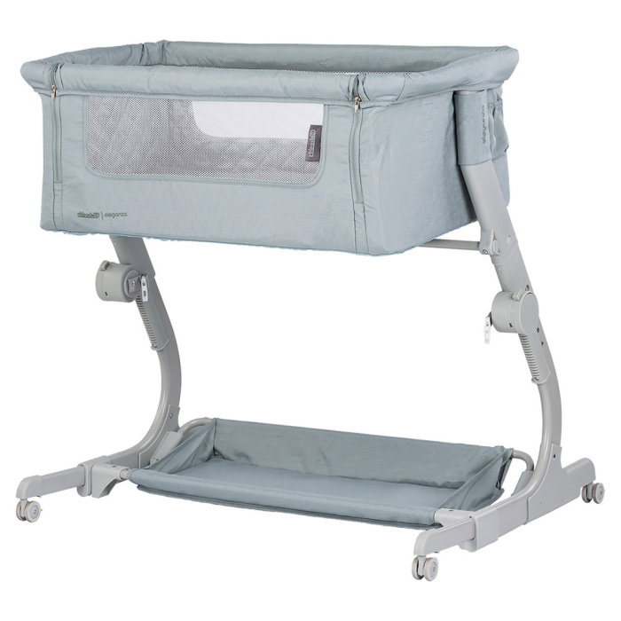Patut co-sleeper Chipolino Eleganza cu laterala culisanta, Basil 6 luni [1]