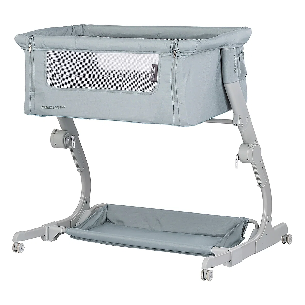Patut co-sleeper Chipolino Eleganza cu laterala culisanta, Basil 6 luni [1]