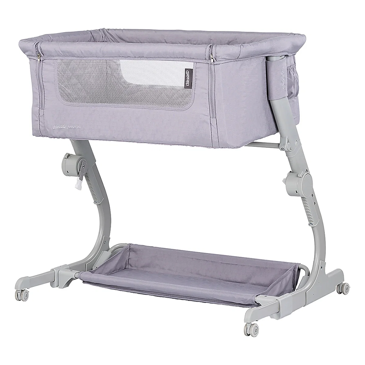 Patut co-sleeper Chipolino Eleganza cu laterala culisanta, Cloud 6 luni [1]