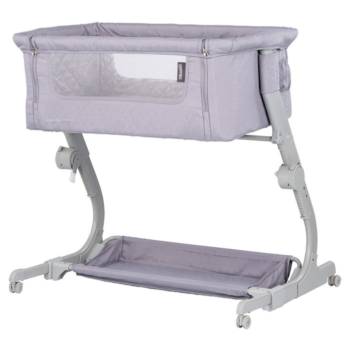 Patut co-sleeper Chipolino Eleganza cu laterala culisanta, Cloud 6 luni [1]