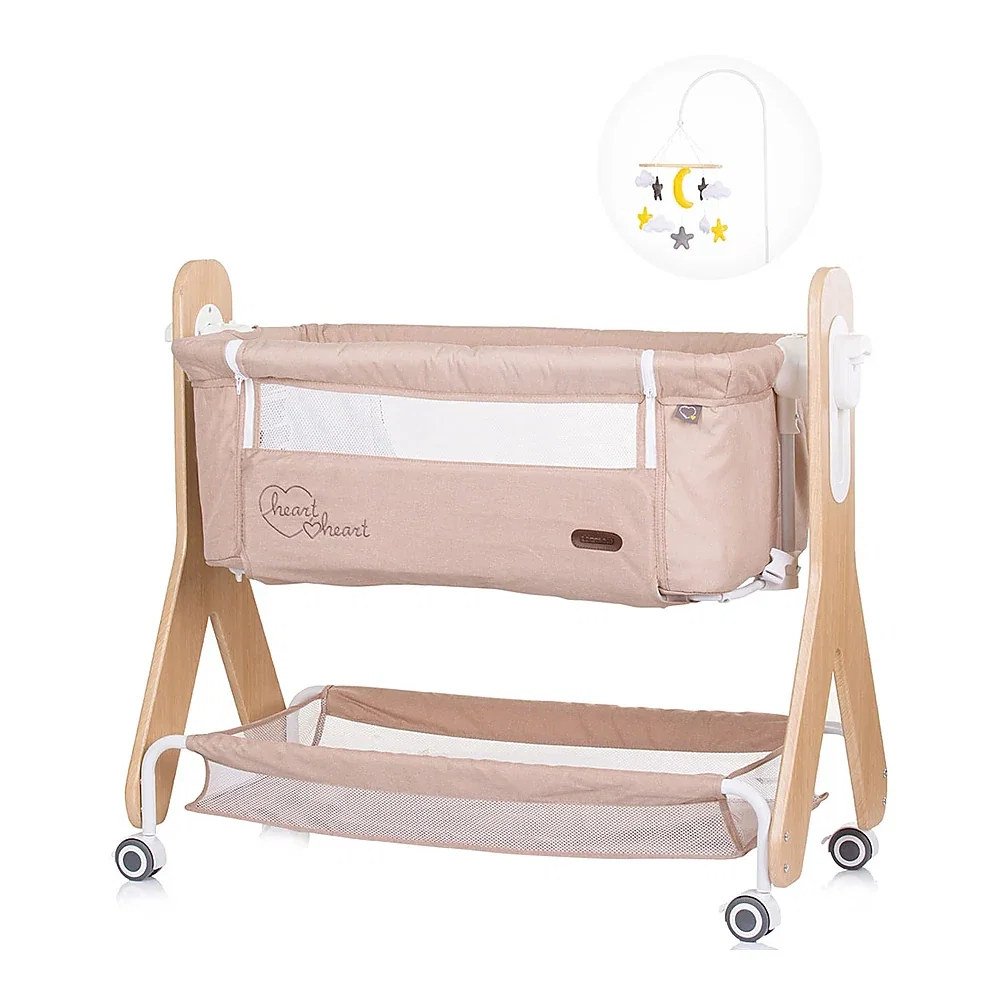 Patut Co-Sleeper Chipolino Heart 2 Heart sand 6 luni [2]