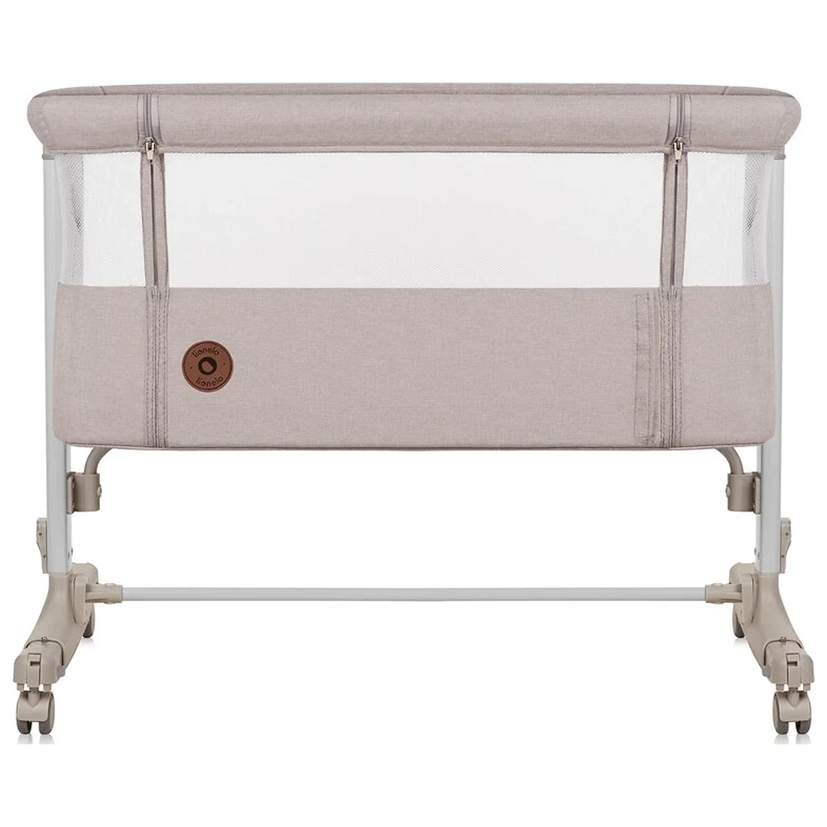 Patut co-sleeper, Lionelo, Aurora, 3 in 1, Cu leganare si setare unghiulara, Cu saltea, 0 luni+ Bej [3]