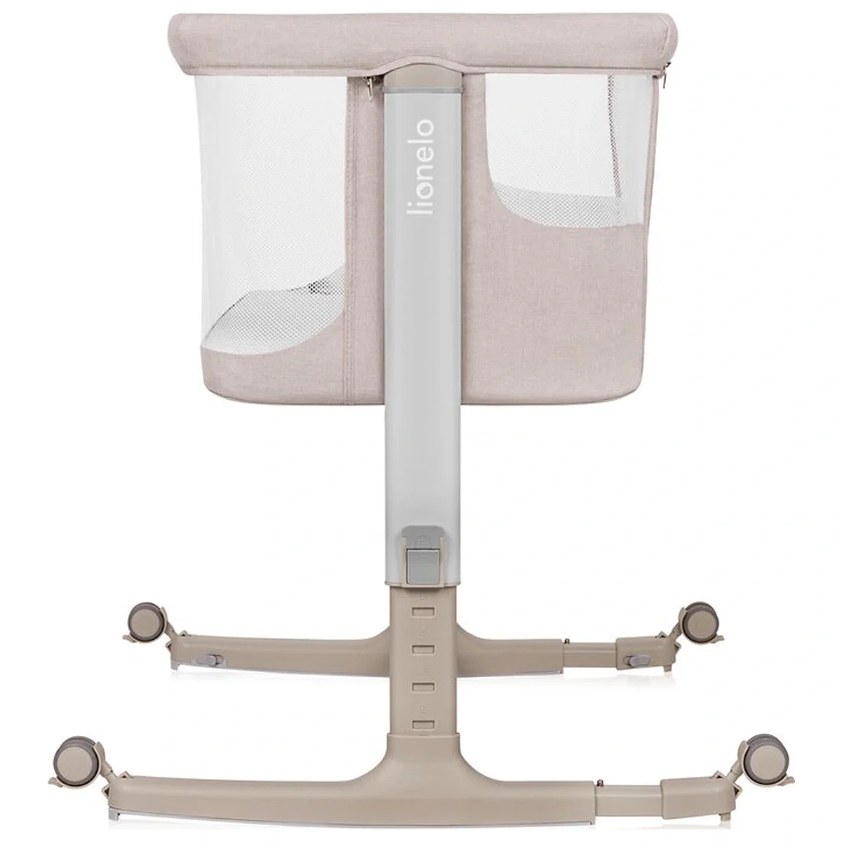 Patut co-sleeper, Lionelo, Aurora, 3 in 1, Cu leganare si setare unghiulara, Cu saltea, 0 luni+ Bej [6]