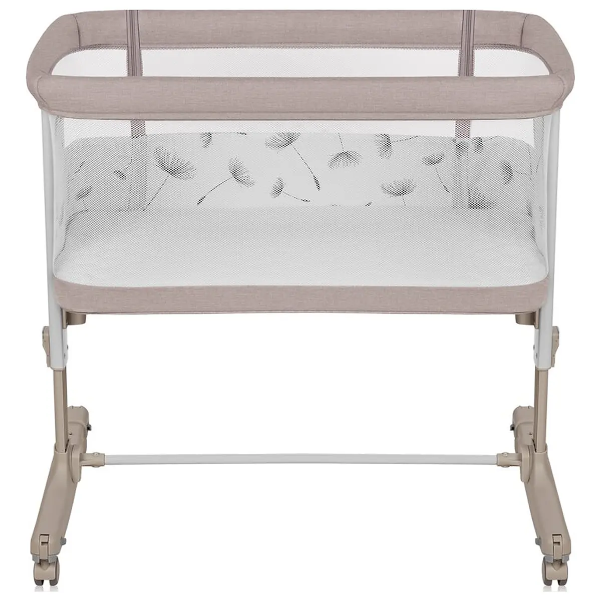 Patut co-sleeper, Lionelo, Aurora, 3 in 1, Cu leganare si setare unghiulara, Cu saltea, 0 luni+ Bej [24]