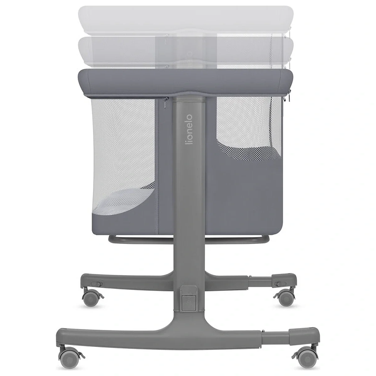 Patut co-sleeper, Lionelo, Aurora, 3 in 1, Cu leganare si setare unghiulara, Saltea cu densitate T25 si geanta [17]
