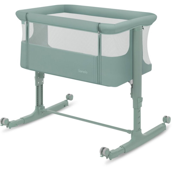 Patut co-sleeper, Lionelo, Aurora, 3 in 1, Cu leganare si setare unghiulara, Saltea cu densitate T25 si geanta [11]