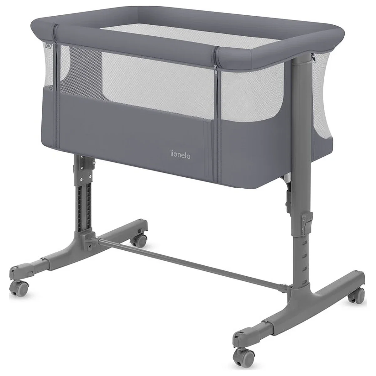 Patut co-sleeper, Lionelo, Aurora, 3 in 1, Cu leganare si setare unghiulara, Saltea cu densitate T25 si geanta [7]