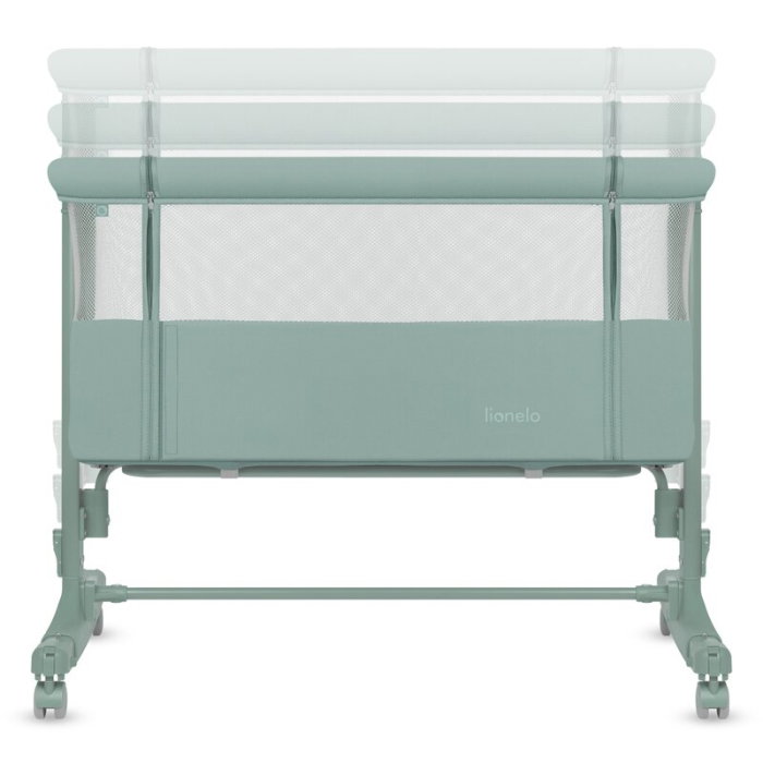 Patut co-sleeper, Lionelo, Aurora, 3 in 1, Cu leganare si setare unghiulara, Saltea cu densitate T25 si geanta [17]