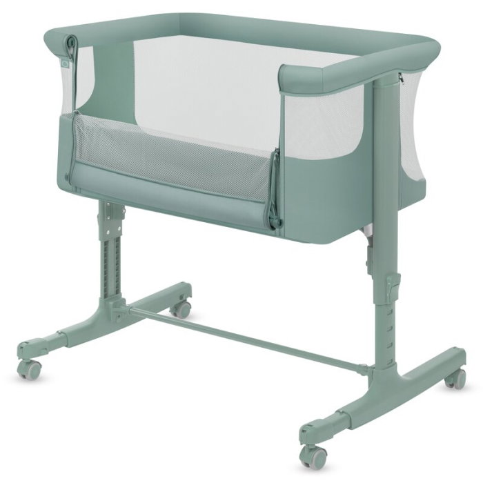 Patut co-sleeper, Lionelo, Aurora, 3 in 1, Cu leganare si setare unghiulara, Saltea cu densitate T25 si geanta [6]