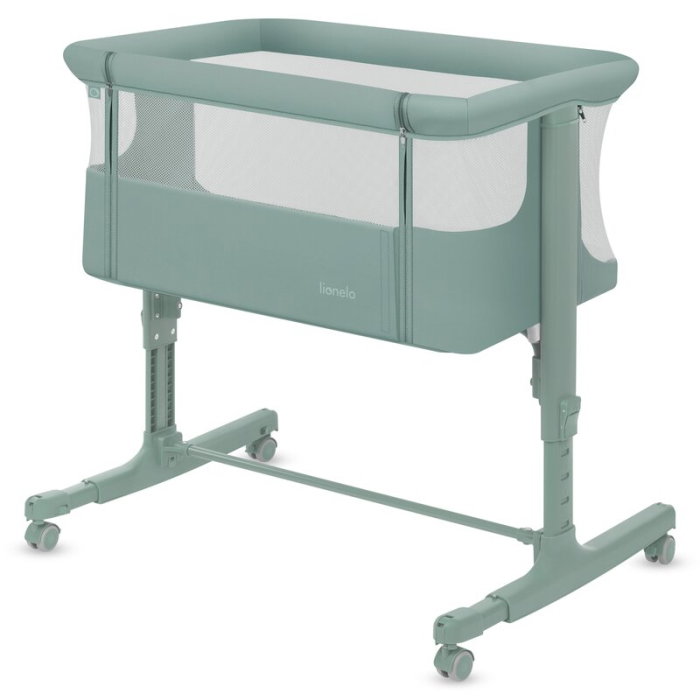 Patut co-sleeper, Lionelo, Aurora, 3 in 1, Cu leganare si setare unghiulara, Saltea cu densitate T25 si geanta [19]