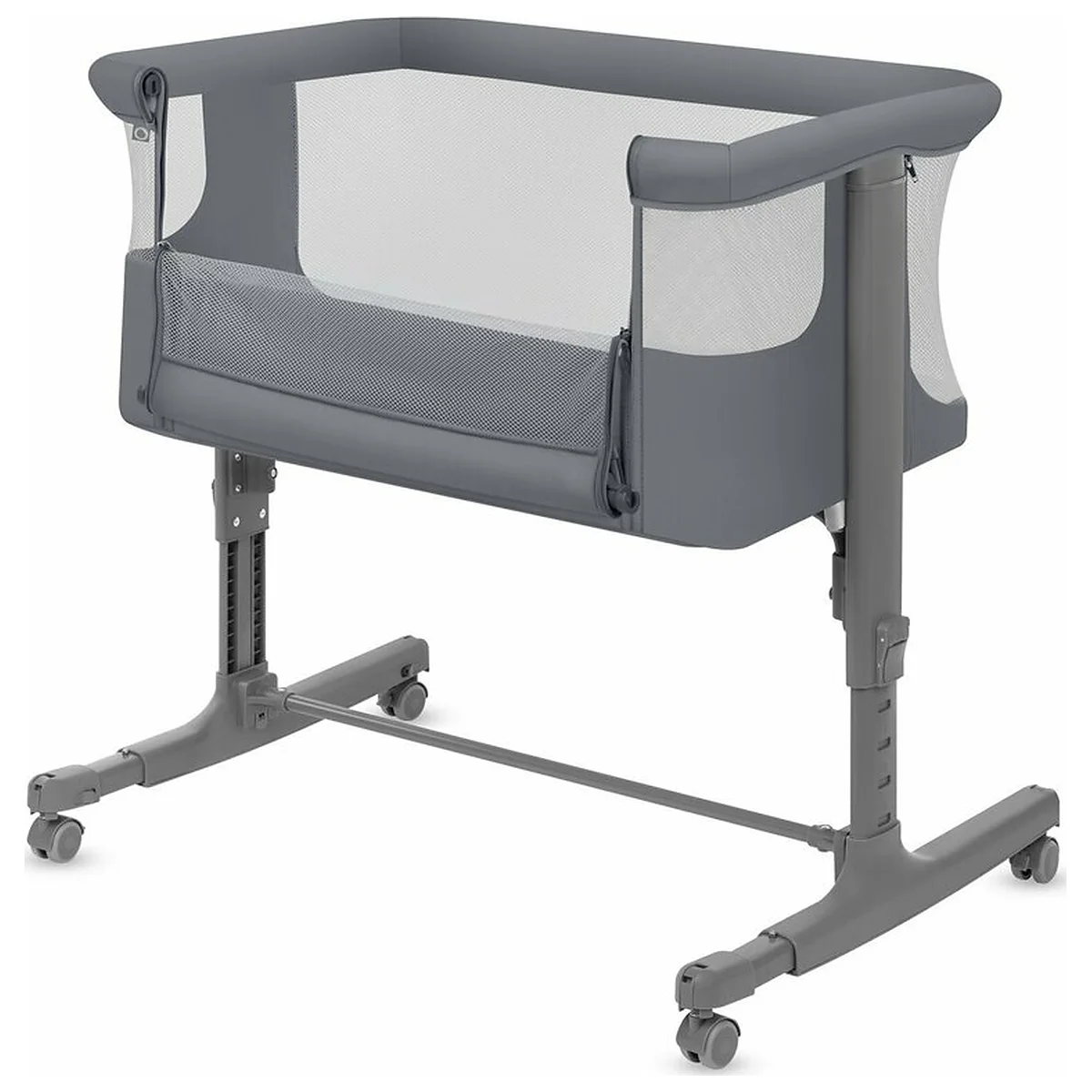 Patut co-sleeper, Lionelo, Aurora, 3 in 1, Cu leganare si setare unghiulara, Saltea cu densitate T25 si geanta [4]