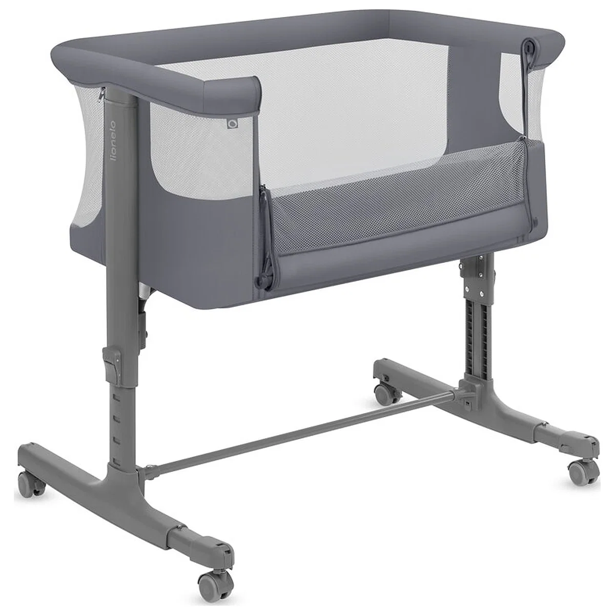 Patut co-sleeper, Lionelo, Aurora, 3 in 1, Cu leganare si setare unghiulara, Saltea cu densitate T25 si geanta [1]