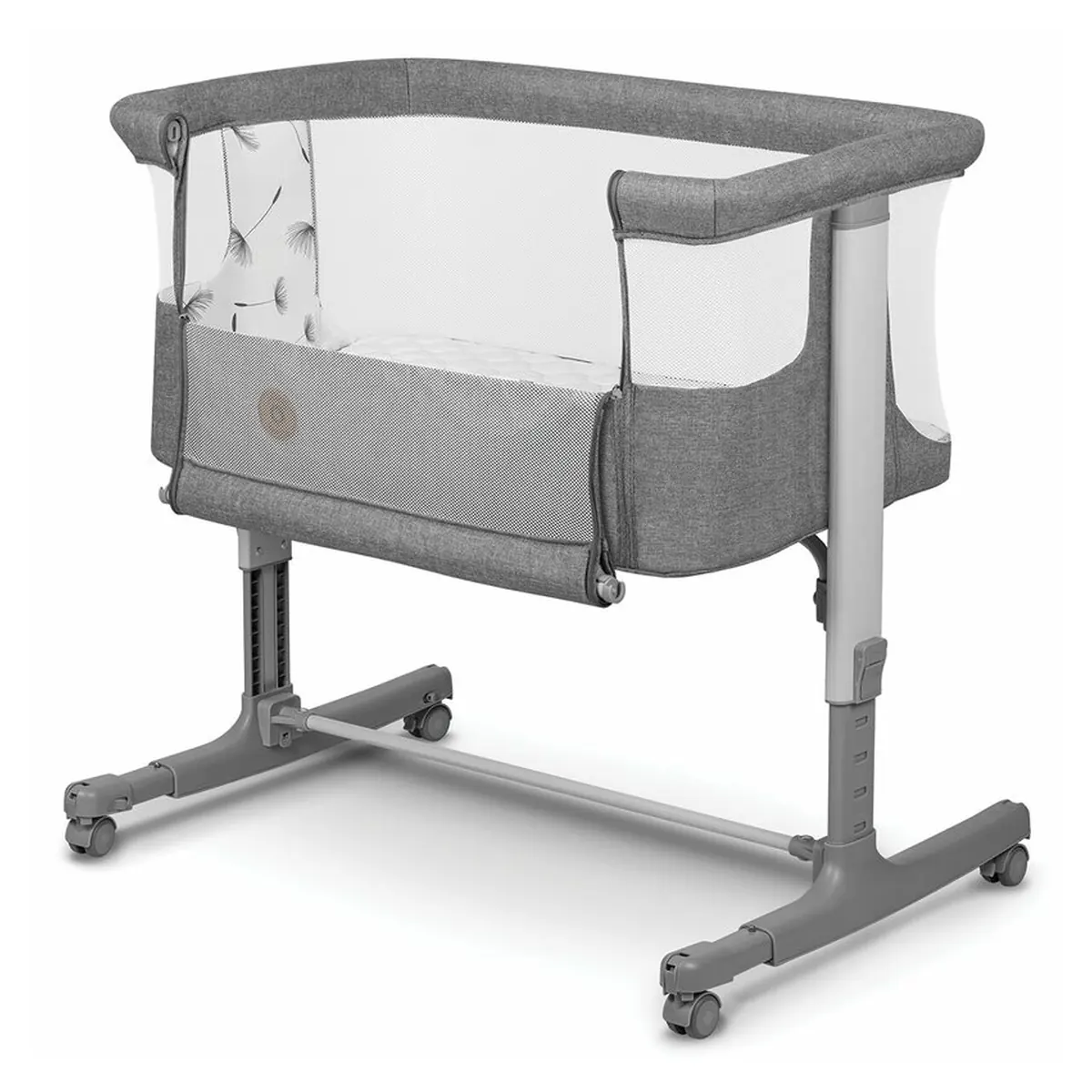 Patut co-sleeper, Lionelo, Aurora, 3 in 1, functie leganare, Include saltea si geanta transport, 5 pozitii pe inaltime, [7]