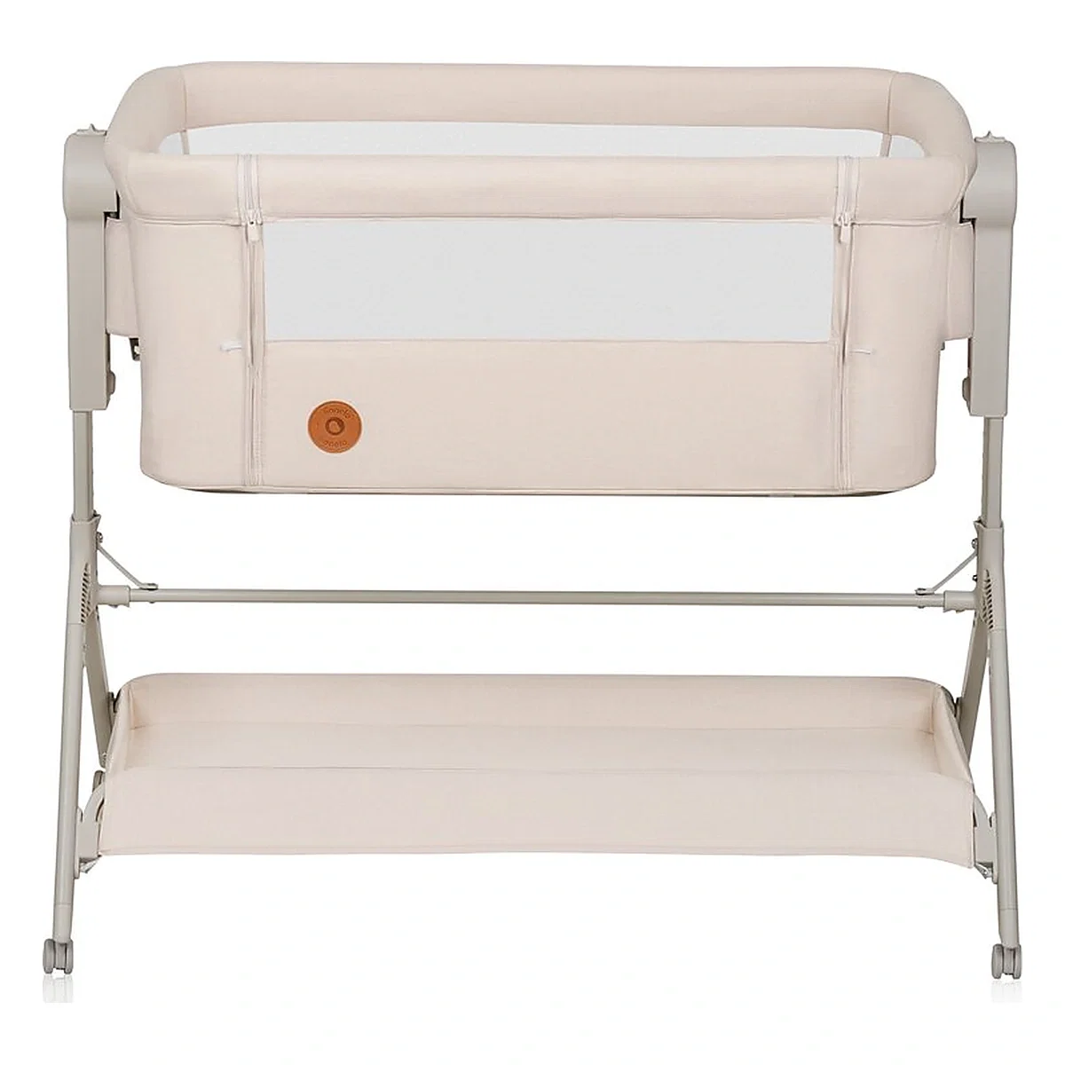 Patut co-sleeper, Lionelo, Leonie Plus, Pliabil, Cu sistem de leganare, Bej 0 luni+ [6]