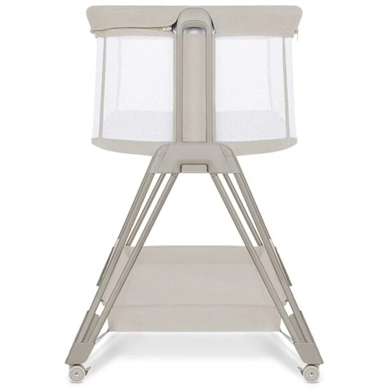 Patut co-sleeper Luna, 2 in 1, Cu laterala culisanta, Cu roti, Bej Lionelo 24 luni [11]