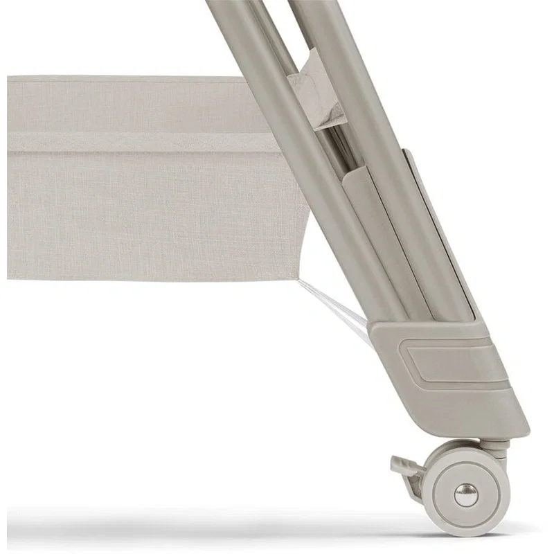Patut co-sleeper Luna, 2 in 1, Cu laterala culisanta, Cu roti, Bej Lionelo 24 luni [22]