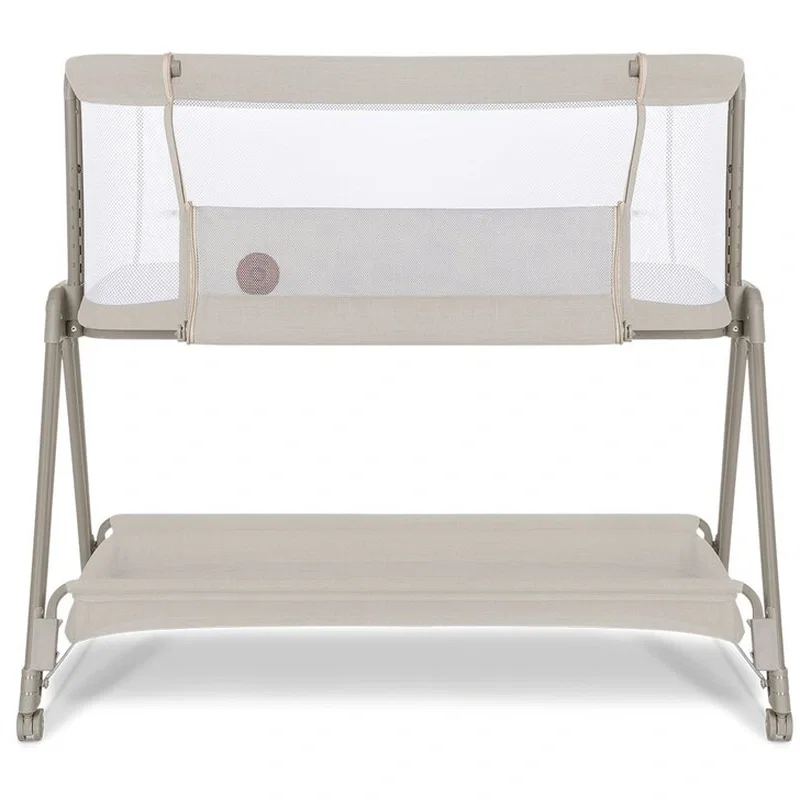 Patut co-sleeper Luna, 2 in 1, Cu laterala culisanta, Cu roti, Bej Lionelo 24 luni [7]