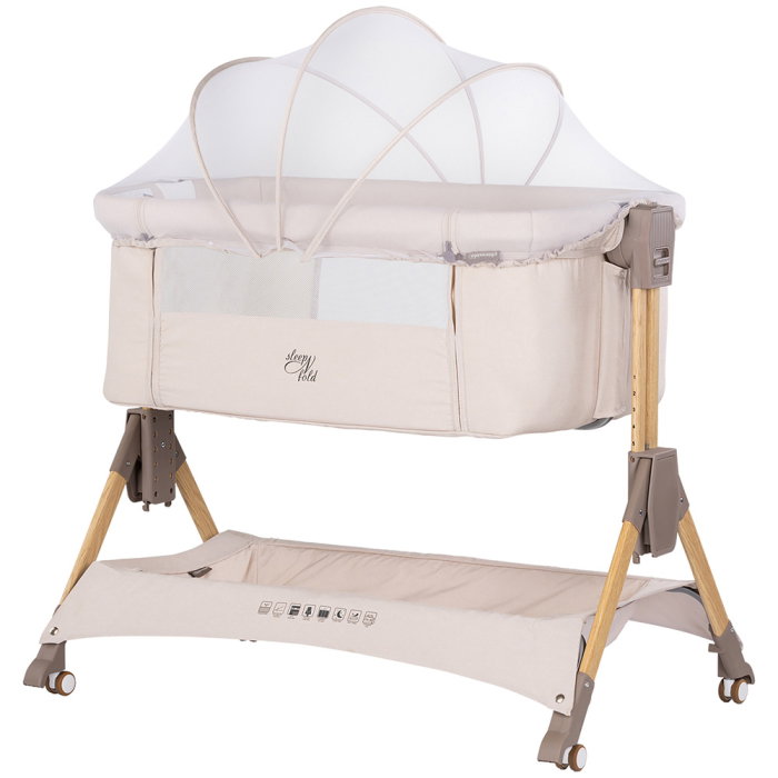 Patut co-sleeper pliabil Chipolino SleepNFold cashmere [1]