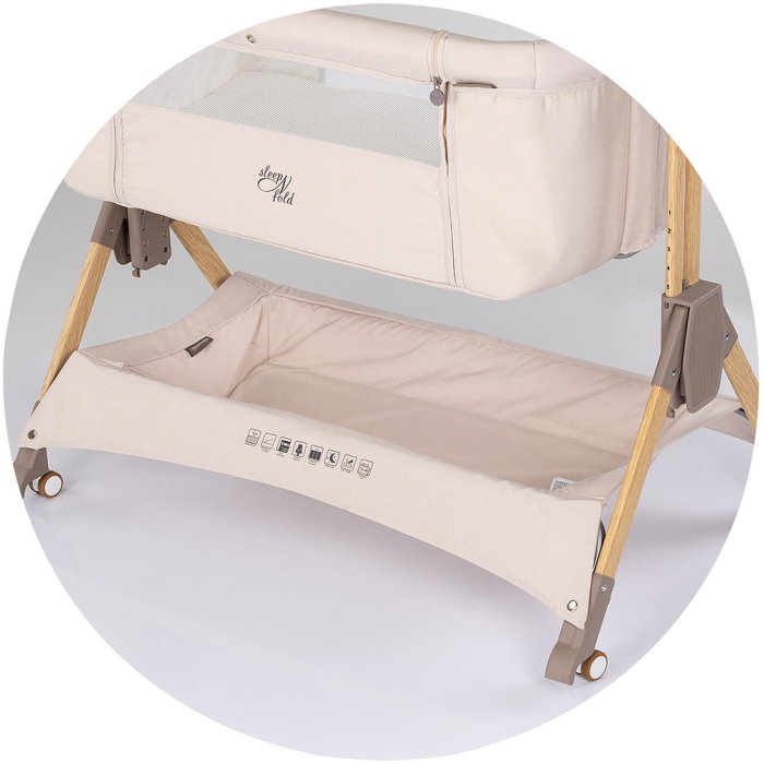 Patut co-sleeper pliabil Chipolino SleepNFold cashmere [9]
