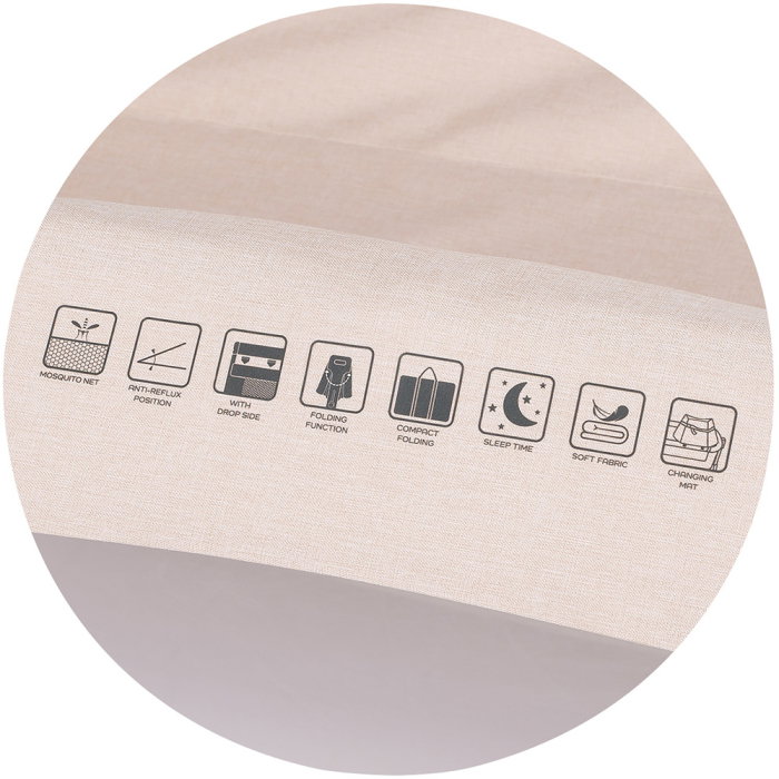 Patut co-sleeper pliabil Chipolino SleepNFold cashmere [10]