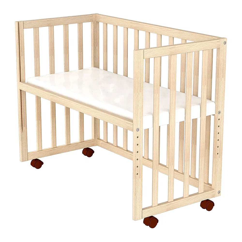 Patut copii din lemn co-sleeper Eva 94x46 cm natur Hubners [5]