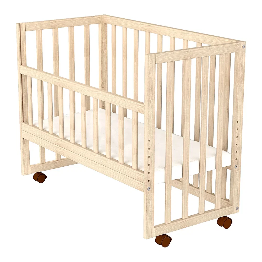 Patut copii din lemn co-sleeper Eva 94x46 cm natur Hubners [4]