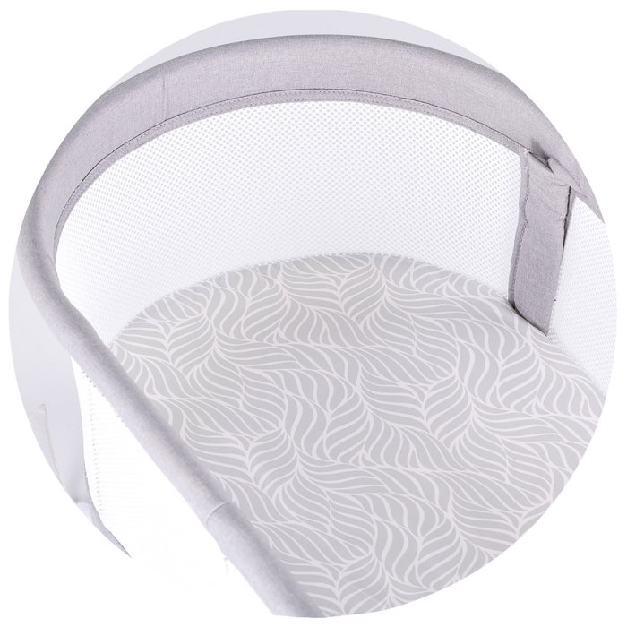 Patut cu leganare si cantar integrat Chipolino Sogno 2 in 1, Grey 6 luni [8]