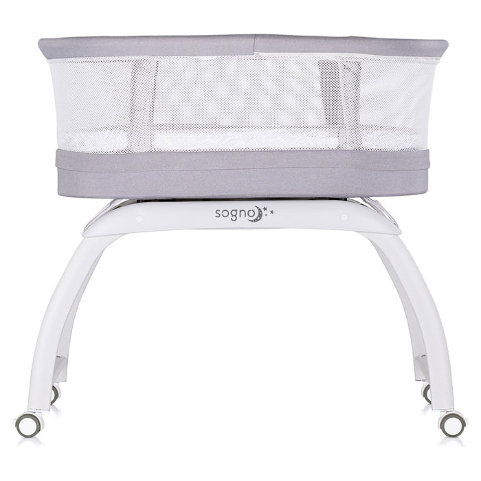 Patut cu leganare si cantar integrat Chipolino Sogno 2 in 1, Grey 6 luni [4]