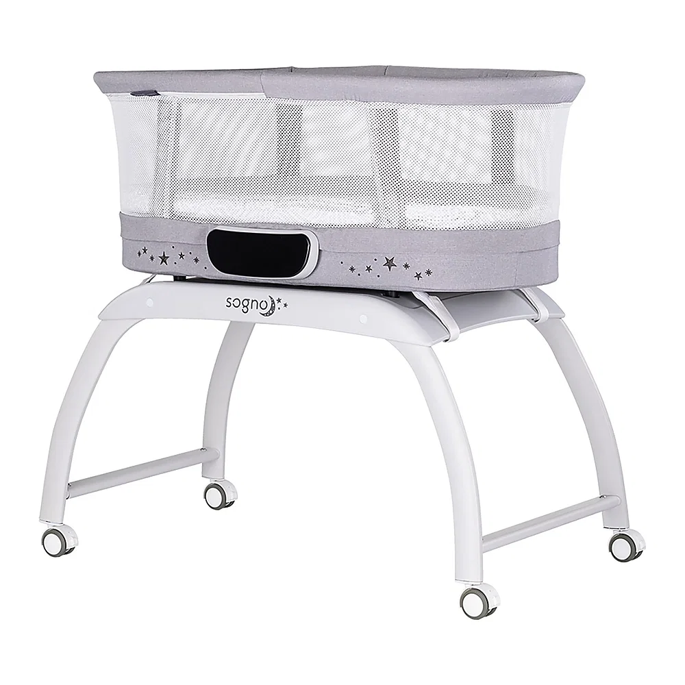 Patut cu leganare si cantar integrat Chipolino Sogno 2 in 1, Grey 6 luni [1]