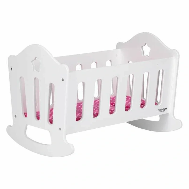 Patut pentru papusi, Free2Play, Cu pernuta confortabila, 46x33x33 cm, White 3 ani [5]