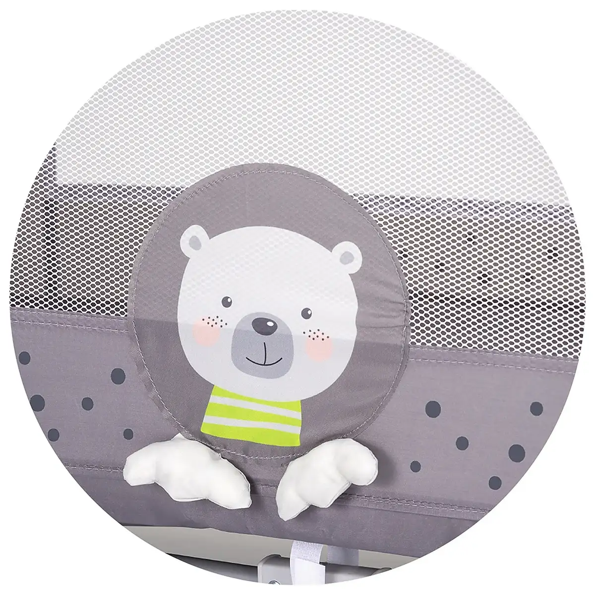 Patut pliabil Chipolino Capri Bear grey [4]