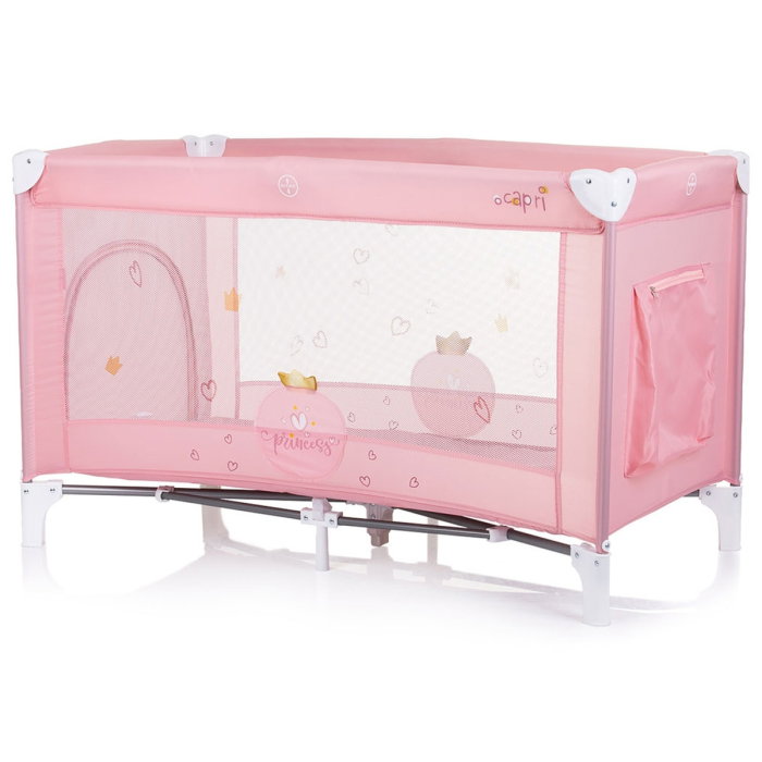 Patut pliabil Chipolino Capri Princess pink - 0 luni+ / 15 kg [2]