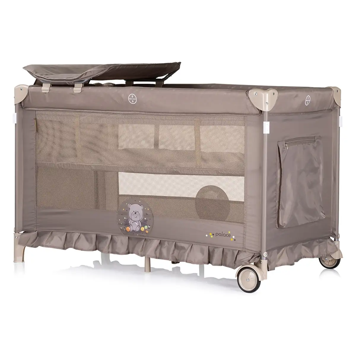 Patut pliabil Chipolino Palace Bear beige 0 luni [4]