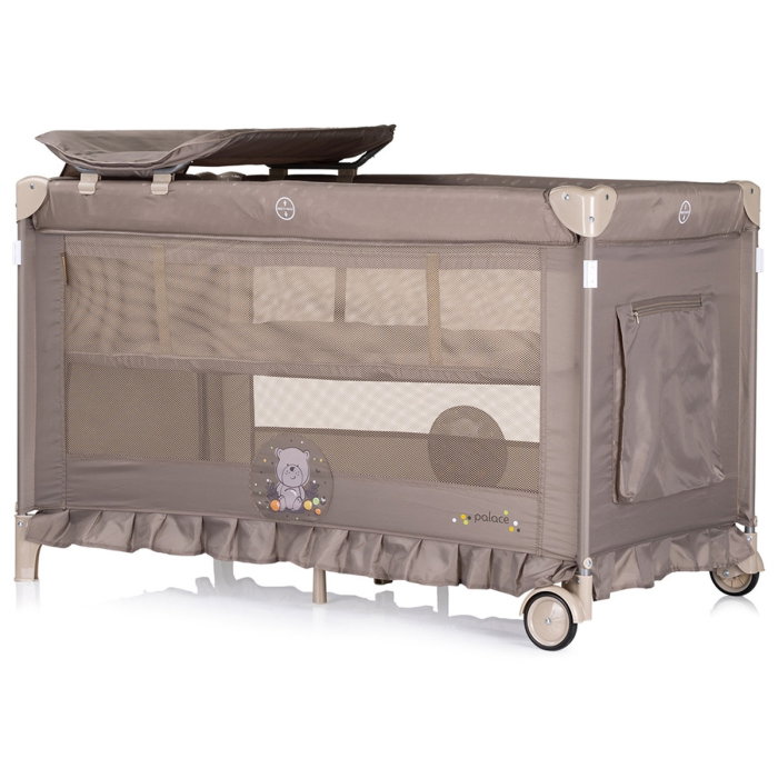 Patut pliabil Chipolino Palace Bear beige 0 luni [4]