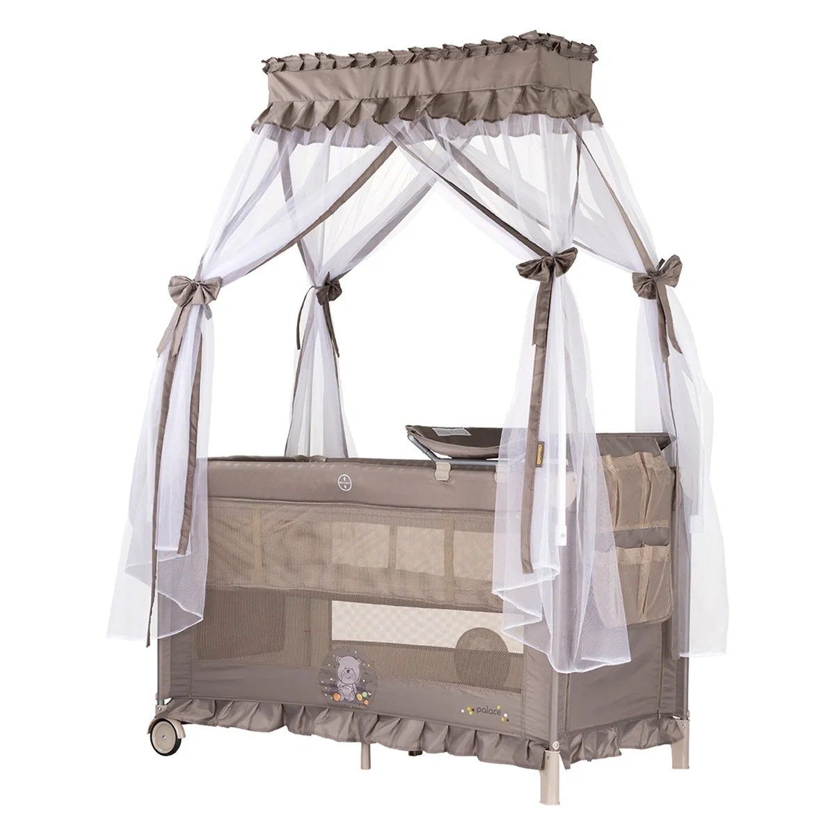 Patut pliabil Chipolino Palace Bear beige 0 luni [1]