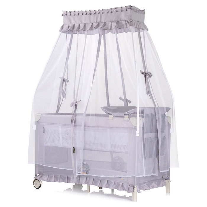 Patut pliabil Chipolino Palace Hippo, Grey 0 luni [2]